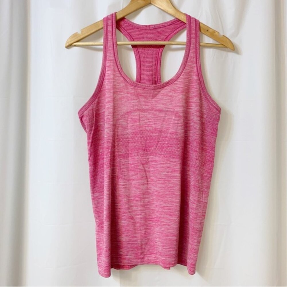 Lululemon Swiftly Tech Tank Heathered Pink Size 10